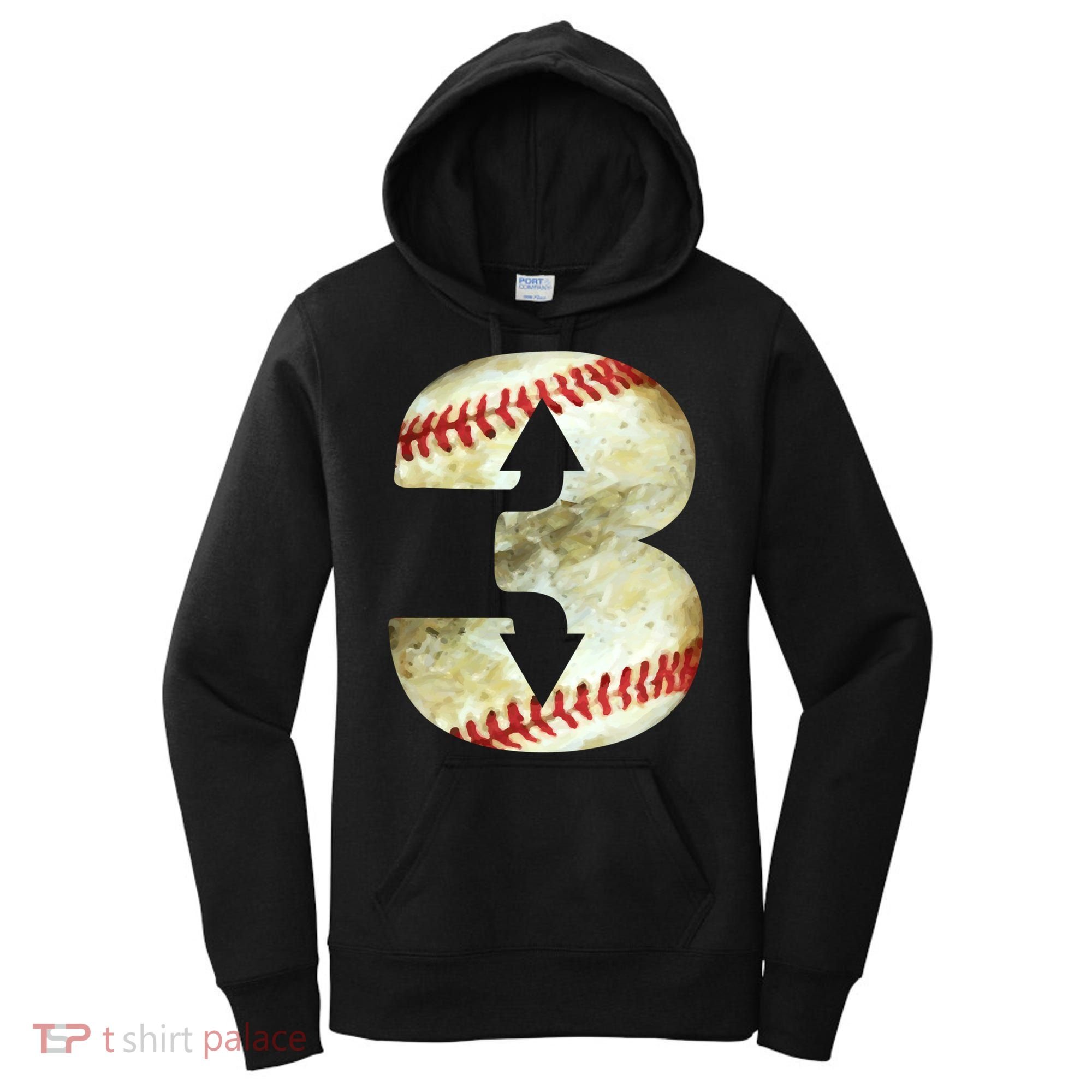 3 Up 3 Down Three Up Three Down Baseball Softball Player Gift Women's Hoodie