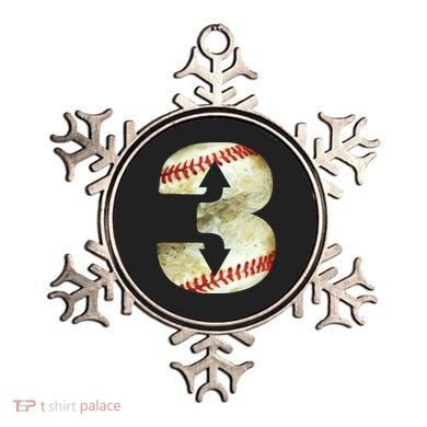 3 Up 3 Down Three Up Three Down Baseball Softball Player Gift Ornament