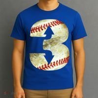 3 Up 3 Down Three Up Three Down Baseball Softball Player Gift T-Shirt thumb 3