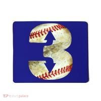 3 Up 3 Down Three Up Three Down Baseball Softball Player Gift Mousepad thumb 0