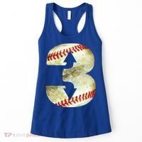 3 Up 3 Down Three Up Three Down Baseball Softball Player Gift Women's Tank Top thumb 0