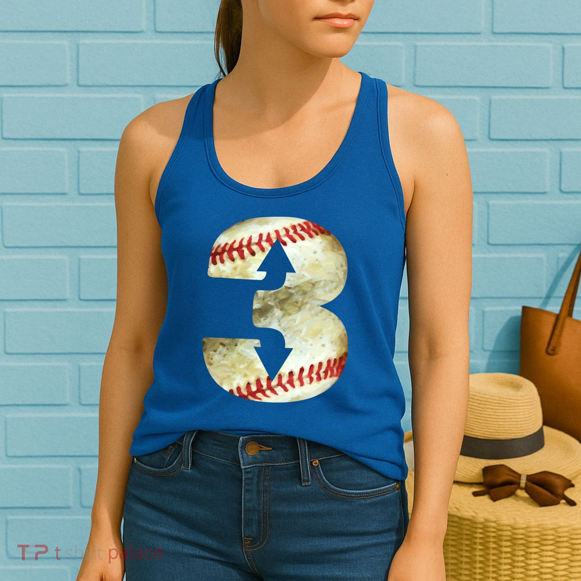 3 Up 3 Down Three Up Three Down Baseball Softball Player Gift Women's Tank Top