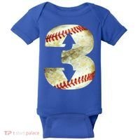 3 Up 3 Down Three Up Three Down Baseball Softball Player Gift Baby Bodysuit thumb 0