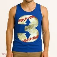 3 Up 3 Down Three Up Three Down Baseball Softball Player Gift Tank Top thumb 3