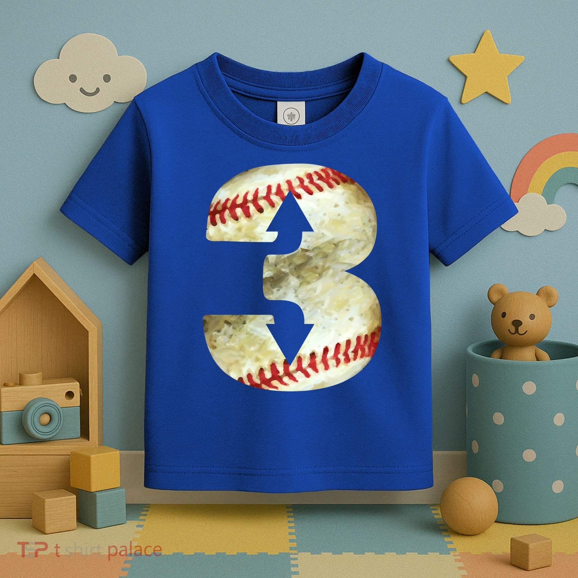 3 Up 3 Down Three Up Three Down Baseball Softball Player Gift Toddler T-Shirt