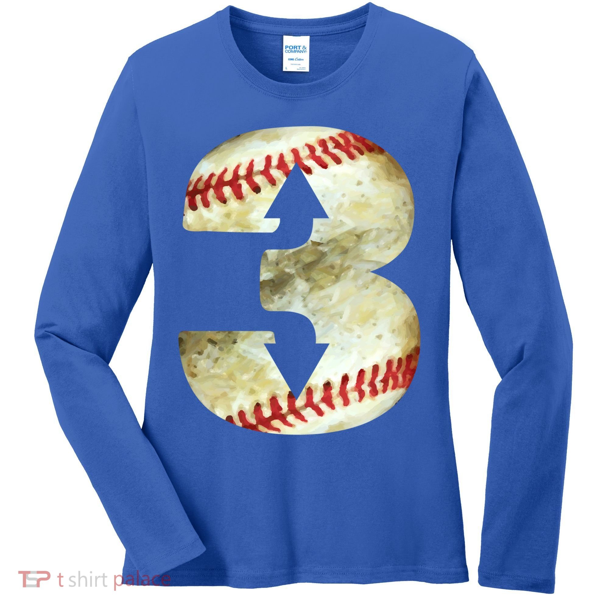 3 Up 3 Down Three Up Three Down Baseball Softball Player Gift Women's Long Sleeve Shirt
