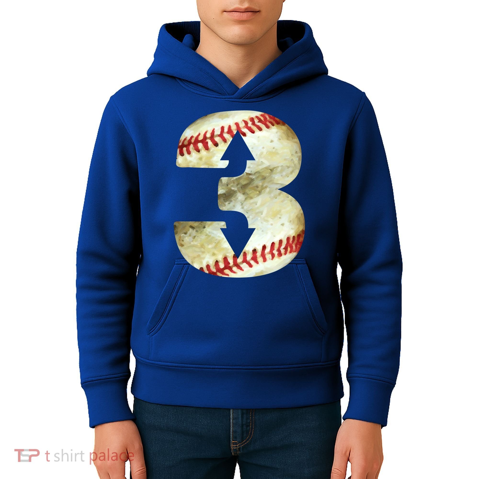 3 Up 3 Down Three Up Three Down Baseball Softball Player Gift Kids Hoodie
