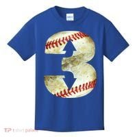 3 Up 3 Down Three Up Three Down Baseball Softball Player Gift Kids T-Shirt thumb 0