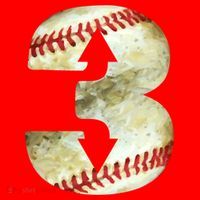 3 Up 3 Down Three Up Three Down Baseball Softball Player Gift Santa Hat thumb 1