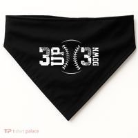 3 Up 3 Down Three Up Three Down Baseball USA-Made Doggie Bandana thumb 0