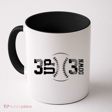 3 Up 3 Down Three Up Three Down Baseball Coffee Mug
