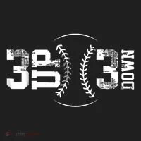 3 Up 3 Down Three Up Three Down Baseball Tumbler thumb 3