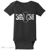 3 Up 3 Down Three Up Three Down Baseball Baby Bodysuit thumb 0