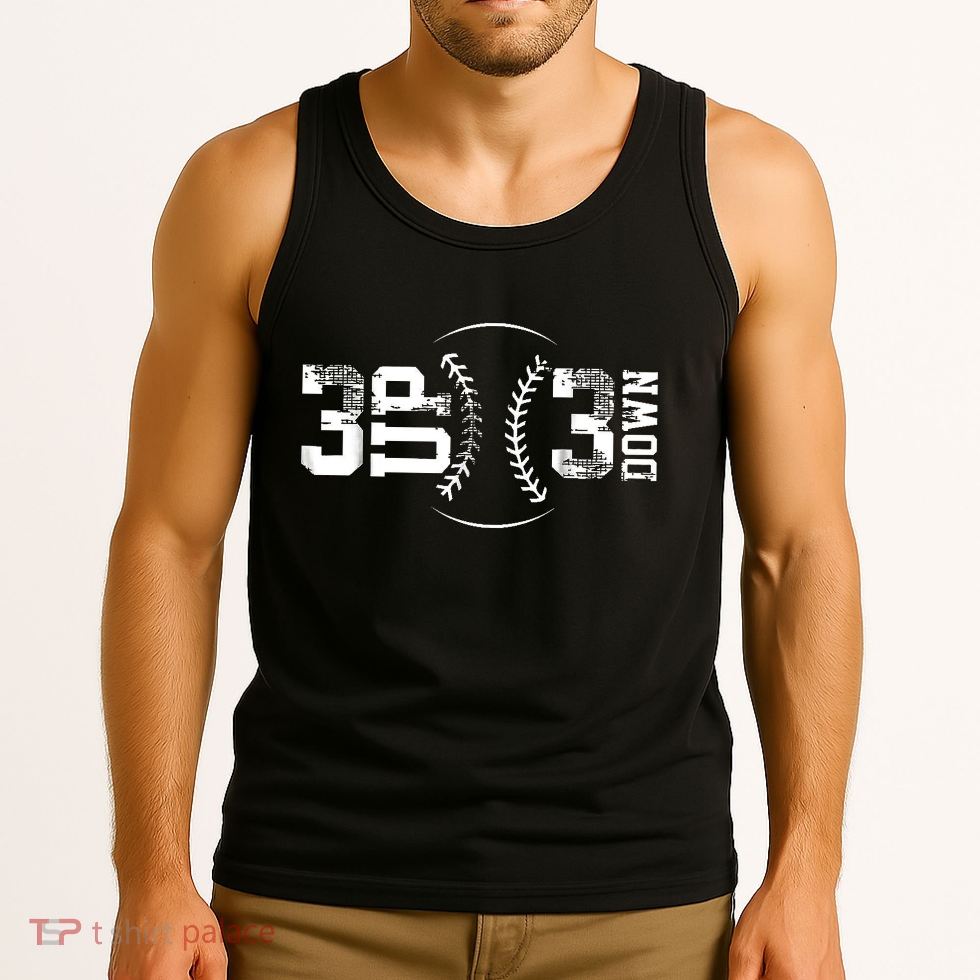 3 Up 3 Down Three Up Three Down Baseball Tank Top