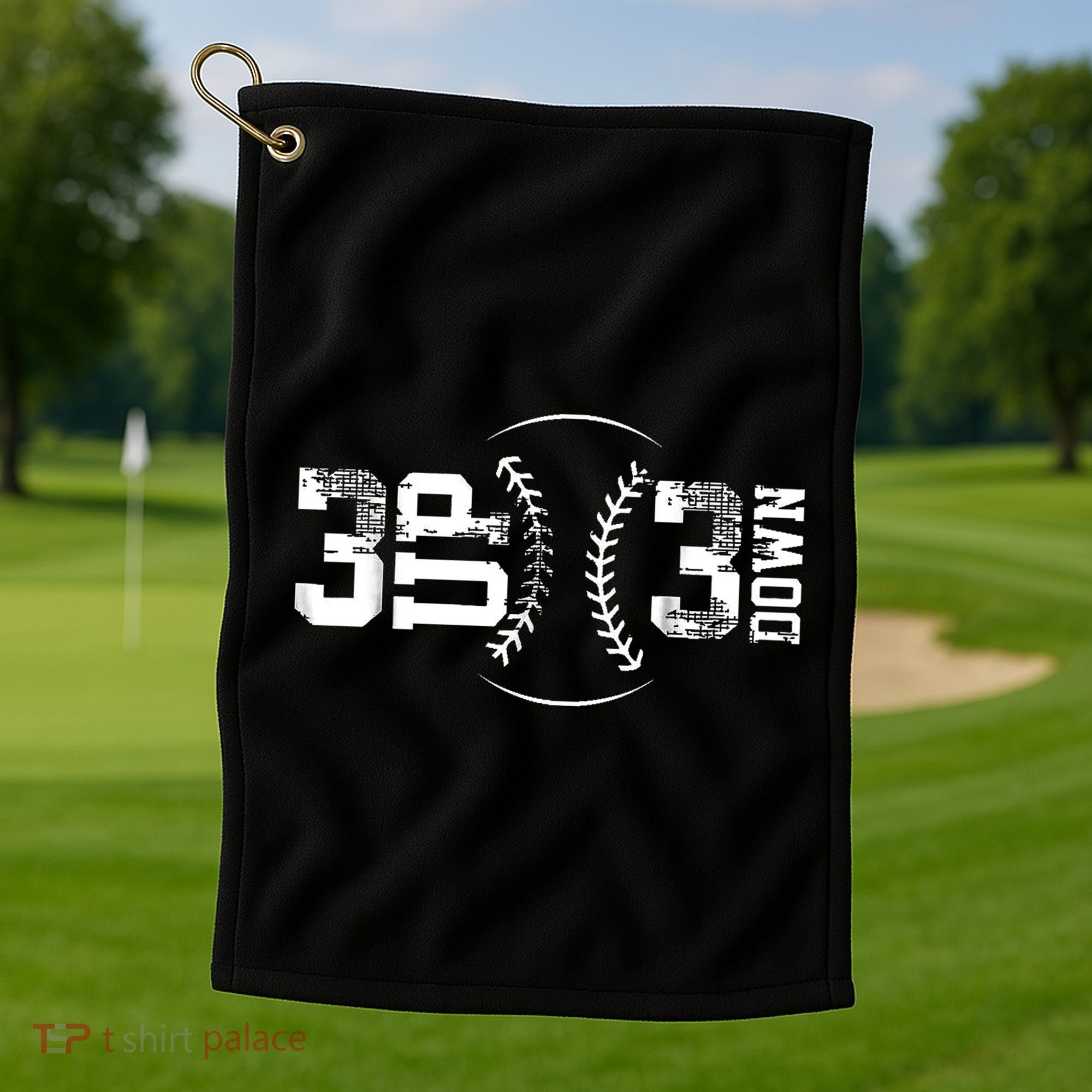 3 Up 3 Down Three Up Three Down Baseball Golf Towel