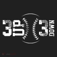 3 Up 3 Down Three Up Three Down Baseball Golf Towel thumb 3