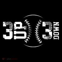 3 Up 3 Down Three Up Three Down Baseball Kids T-Shirt thumb 4