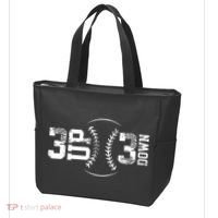 3 Up 3 Down Three Up Three Down Baseball Tote Bag thumb 3