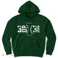 3 Up 3 Down Three Up Three Down Baseball Hoodie thumb 0