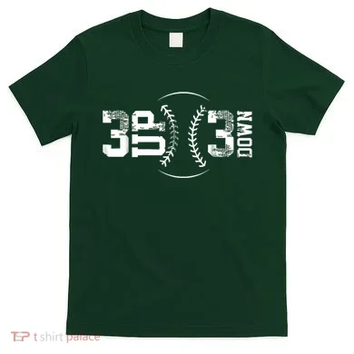 3 Up 3 Down Three Up Three Down Baseball T-Shirt