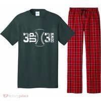 3 Up 3 Down Three Up Three Down Baseball Pajama Set thumb 0