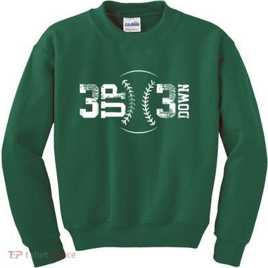 3 Up 3 Down Three Up Three Down Baseball Kids Sweatshirt