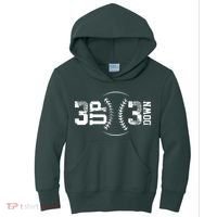 3 Up 3 Down Three Up Three Down Baseball Kids Hoodie thumb 0