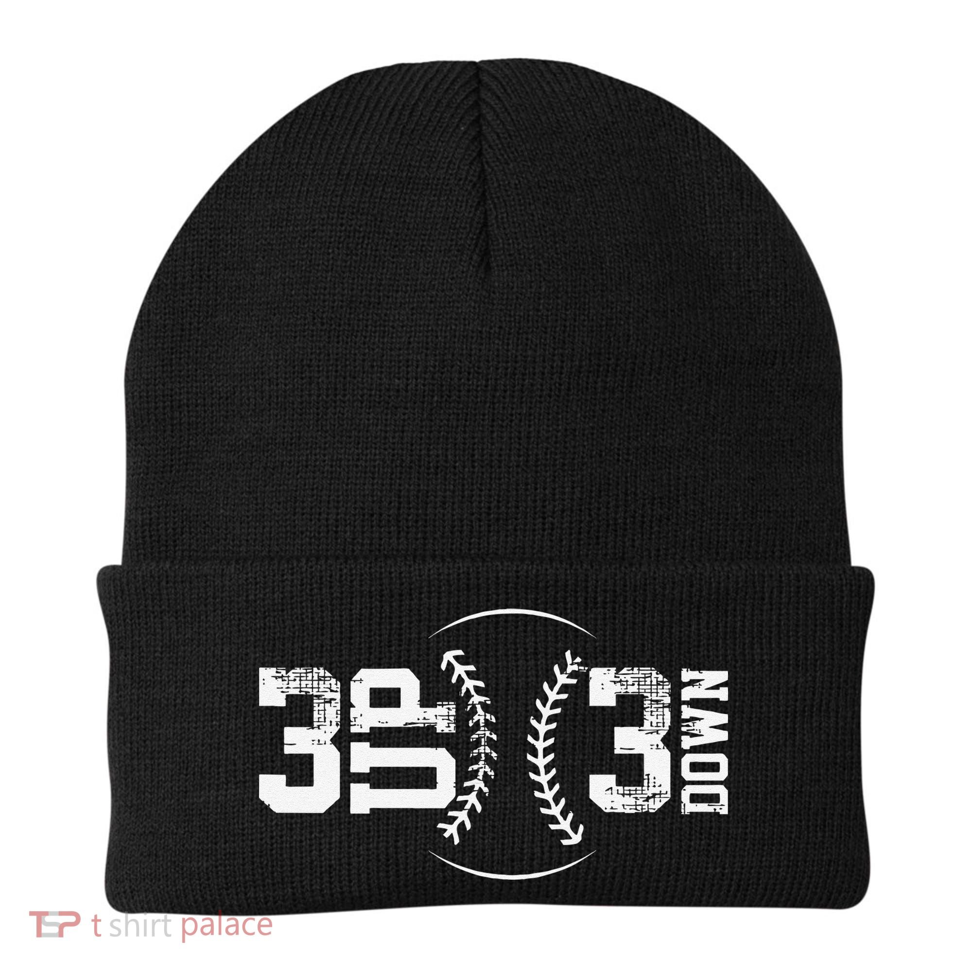 3 Up 3 Down Three Up Three Down Baseball Beanie