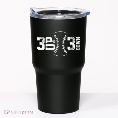 3 Up 3 Down Three Up Three Down Baseball Tumbler