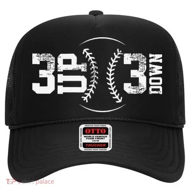 3 Up 3 Down Three Up Three Down Baseball Hat