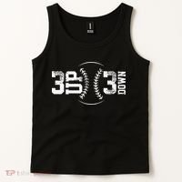 3 Up 3 Down Three Up Three Down Baseball Tank Top thumb 2