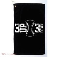 3 Up 3 Down Three Up Three Down Baseball Golf Towel thumb 0