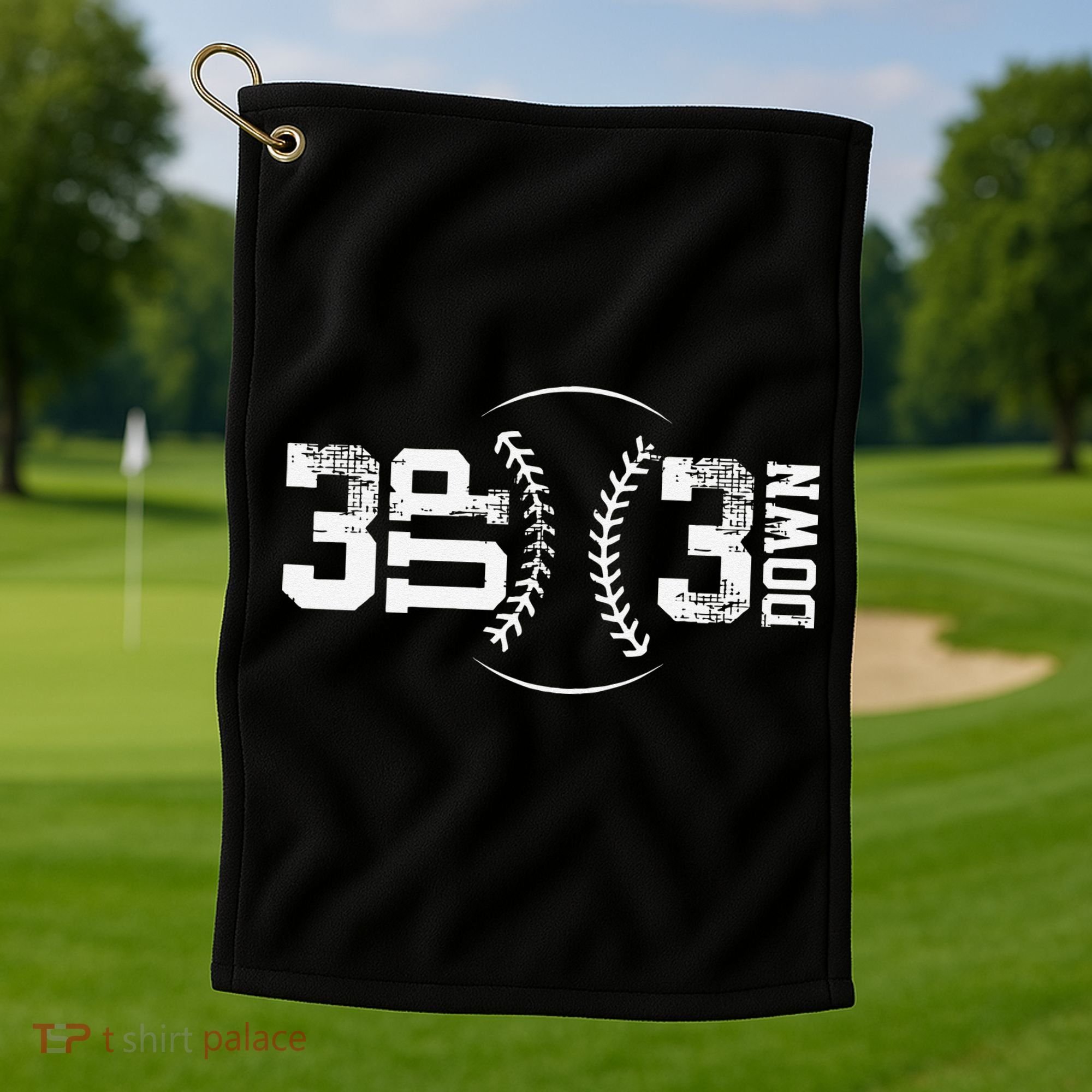 3 Up 3 Down Three Up Three Down Baseball Golf Towel
