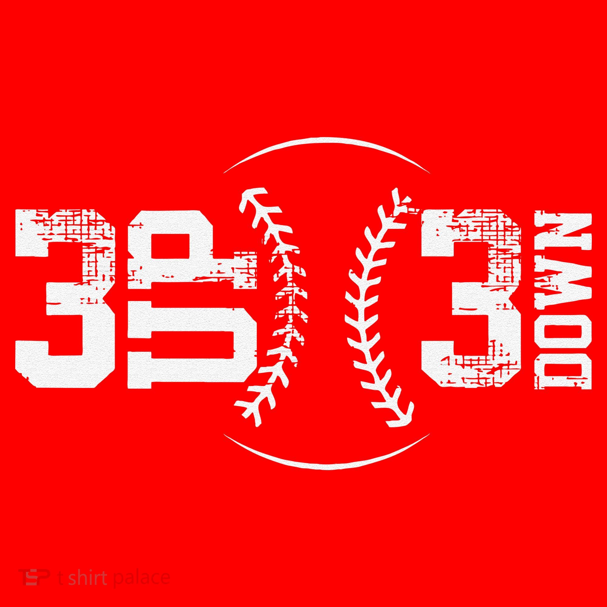 3 Up 3 Down Three Up Three Down Baseball Santa Hat