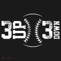 3 UP 3 Down Baseball Doggie Tank thumb 4