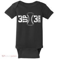 3 UP 3 Down Baseball Baby Bodysuit thumb 0