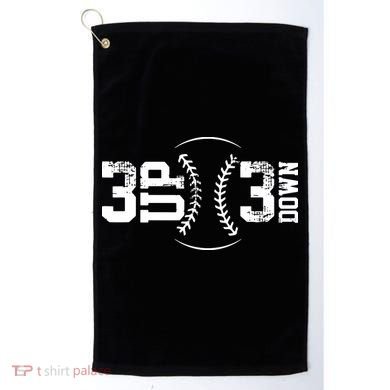 3 UP 3 Down Baseball Golf Towel