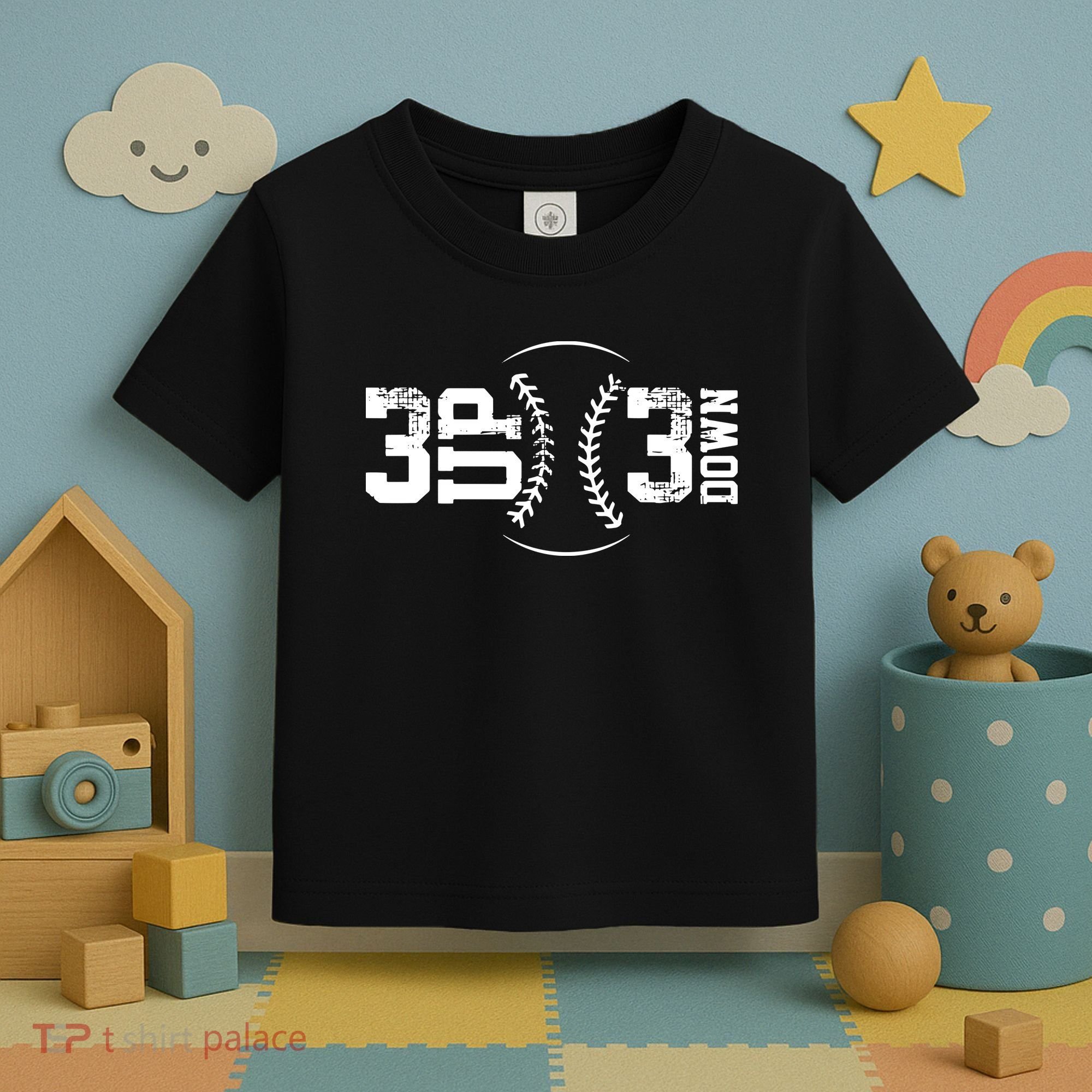 3 UP 3 Down Baseball Toddler T-Shirt
