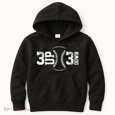 3 UP 3 Down Baseball Kids Hoodie