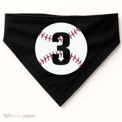 3 UP 3 Down Baseball Gift For Player Sport Team USA-Made Doggie Bandana