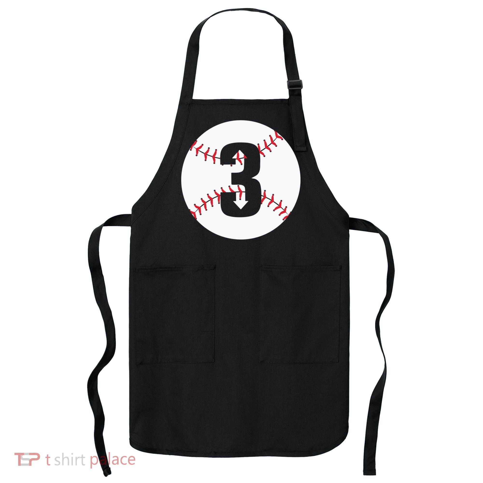 3 UP 3 Down Baseball Gift For Player Sport Team Apron