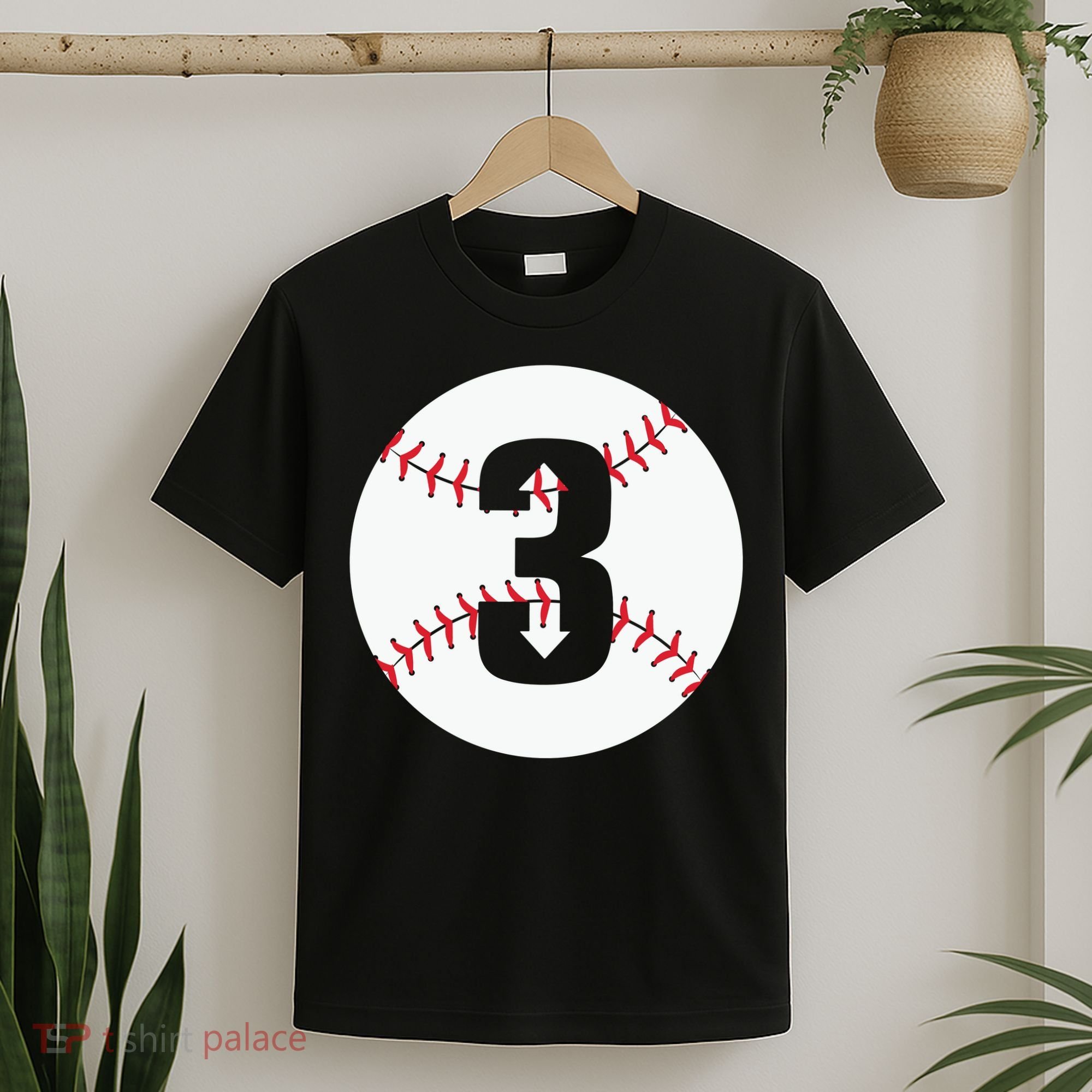 3 UP 3 Down Baseball Gift For Player Sport Team T-Shirt