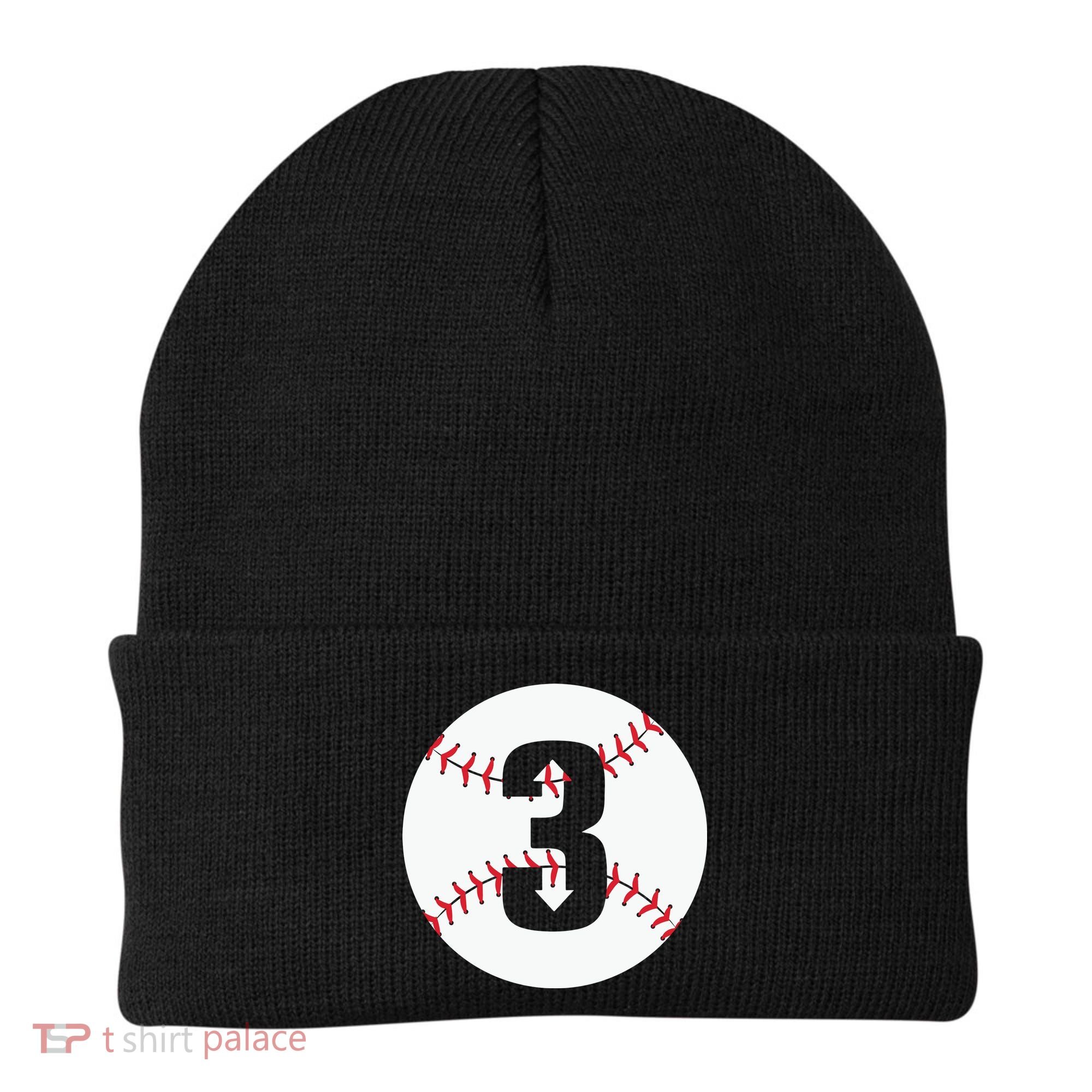 3 UP 3 Down Baseball Gift For Player Sport Team Beanie