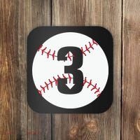 3 UP 3 Down Baseball Gift For Player Sport Team Coaster thumb 0