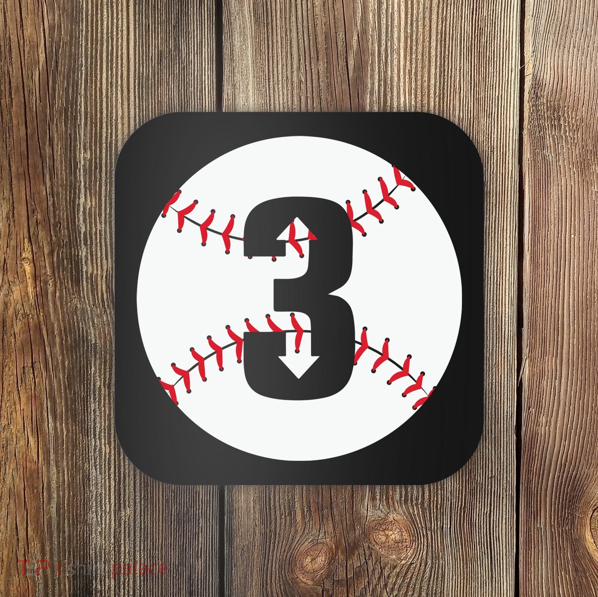 3 UP 3 Down Baseball Gift For Player Sport Team Coaster