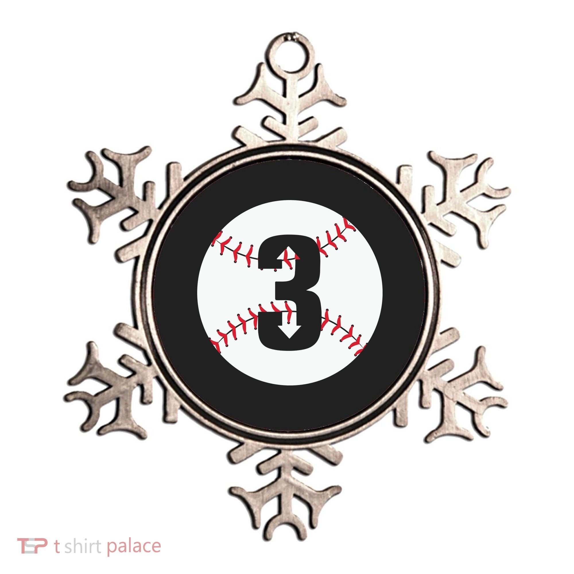 3 UP 3 Down Baseball Gift For Player Sport Team Ornament