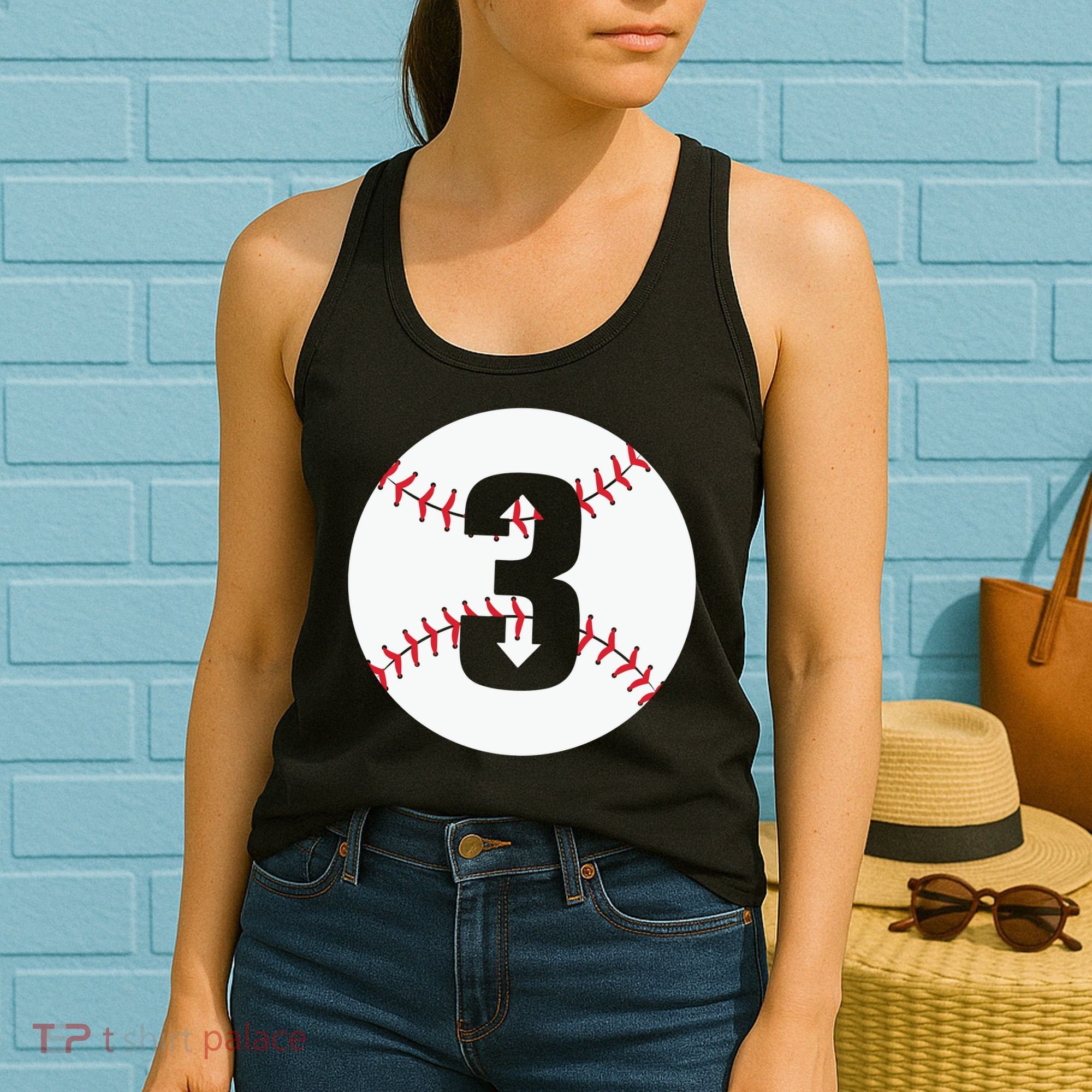 3 UP 3 Down Baseball Gift For Player Sport Team Women's Tank Top