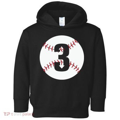 3 UP 3 Down Baseball Gift For Player Sport Team Toddler Hoodie