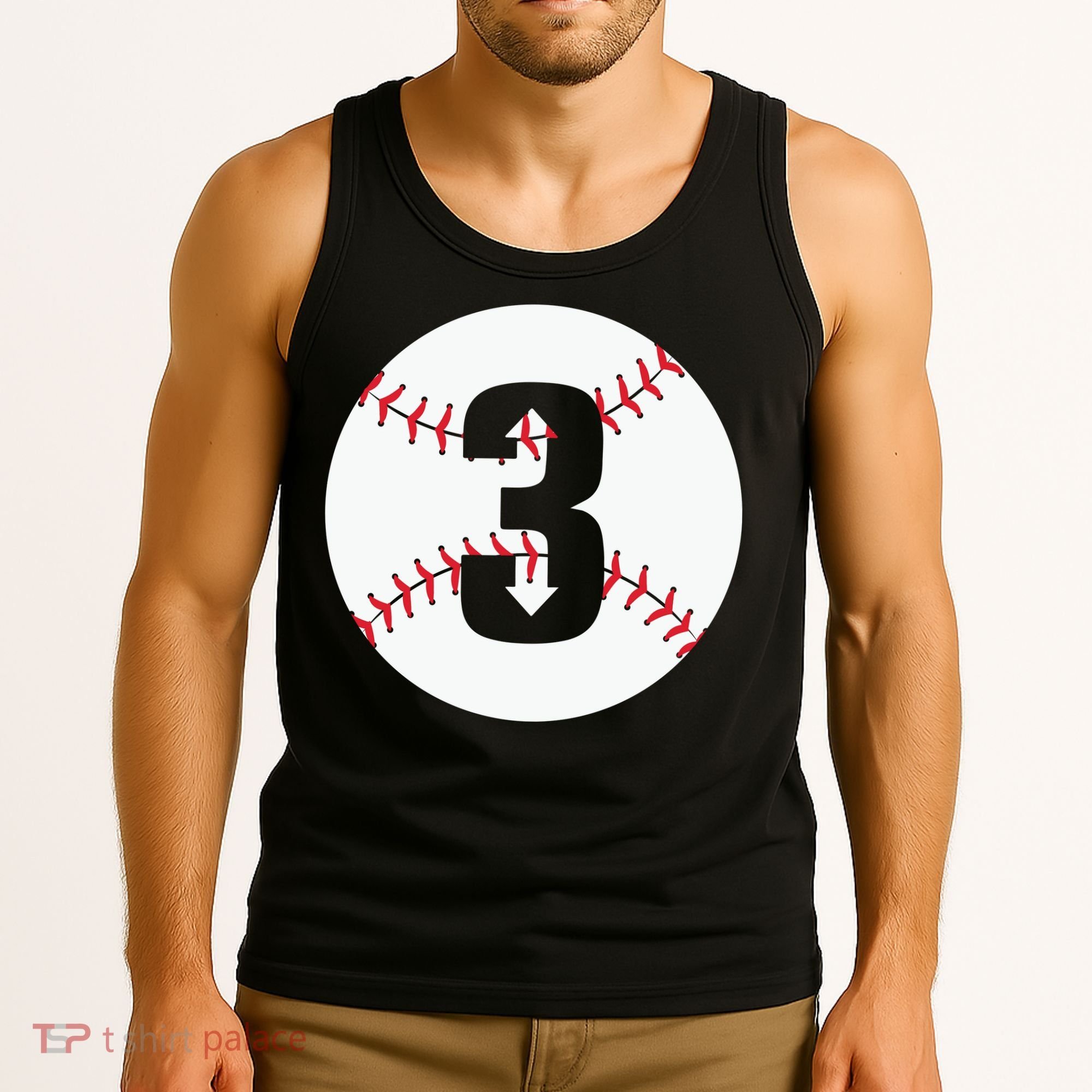 3 UP 3 Down Baseball Gift For Player Sport Team Tank Top
