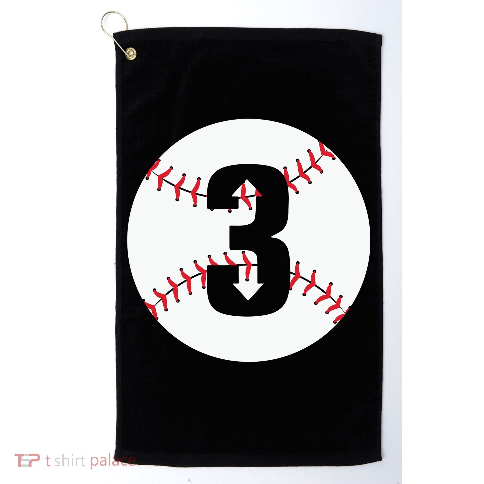 3 UP 3 Down Baseball Gift For Player Sport Team Golf Towel